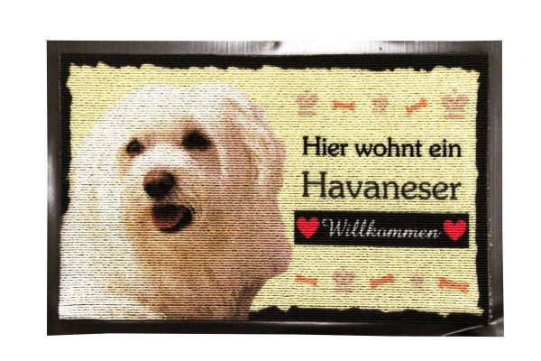 Fussmatte Bichon Havanais Havaneser Havanes Fussabtreter