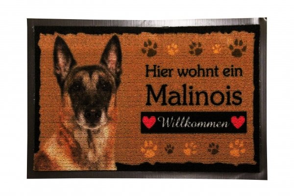 Fussmatte Malinois Malinoi Belgischer Schäferhund Fussabtreter