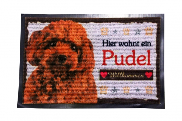 Fussmatte Pudel