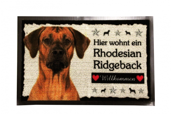 Fussmatte Rhodesian Ridgeback Fussabtreter