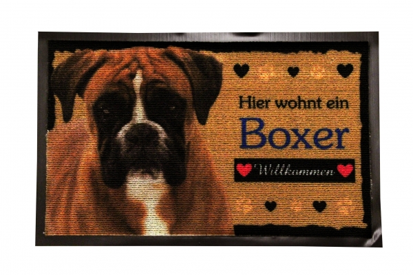 Fussmatte Boxer Hund