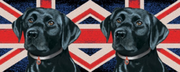 Tasse Motiv Labrador schwarz British