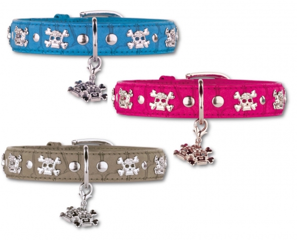 Art-Leatherhalsband Skull 'n Bones Halsband