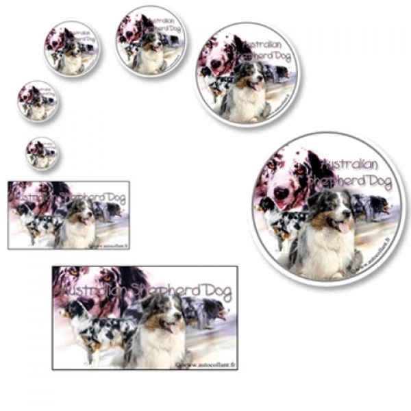 Aufkleber Australian Shepherd Dog 1
