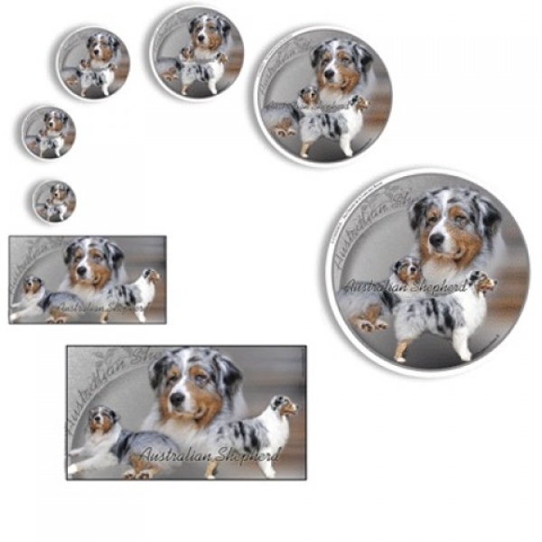 Aufkleber Australian Shepherd Dog 2