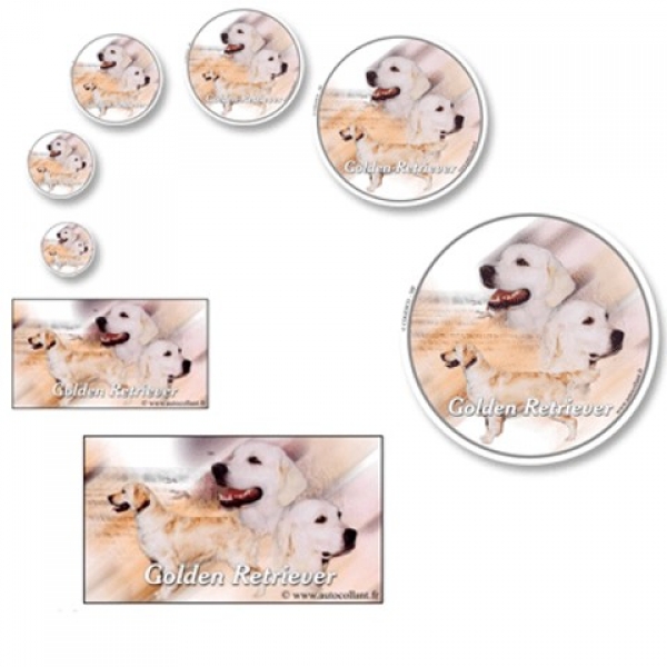 Aufkleber Golden Retriever 1