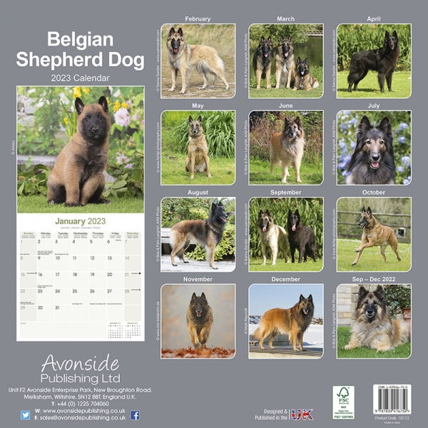 Kalender 2023 Belgischer Schäferhund Tervueren