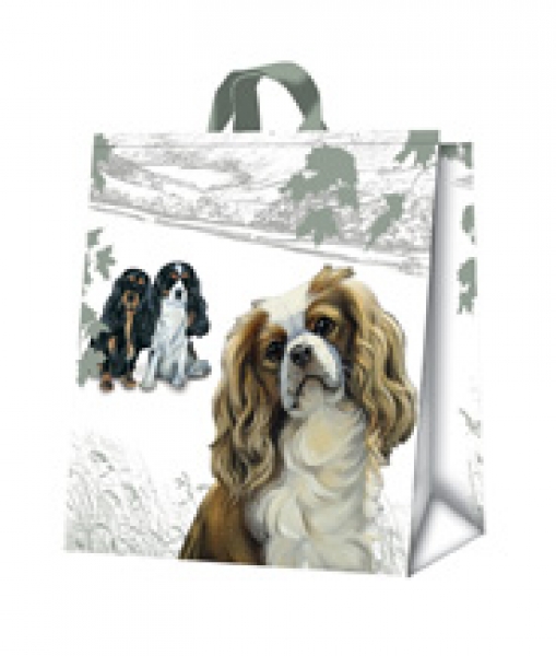 Beschichtete Baumwolltasche Cavalier King Charls Spaniel