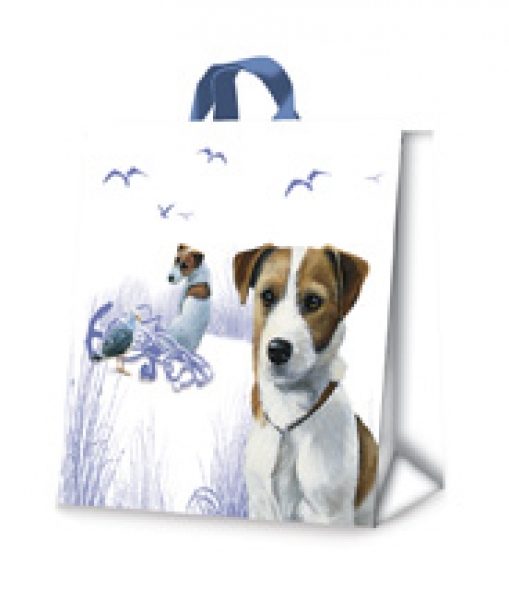 Beschichtete Baumwolltasche Jack Russell Terrier