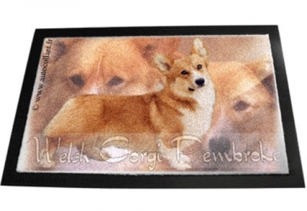 Designer Fussmatte Welsh Corgi Pembroke