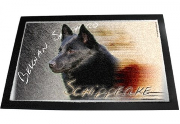 Designer Fussmatte Schipperke 2