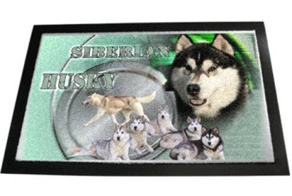 Designer Fussmatte Siberian Husky 2