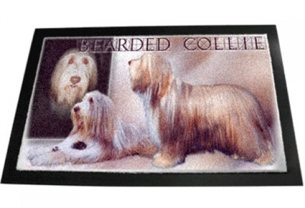 Designer Fussmatte Bearded Collie 1