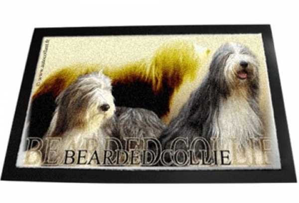 Designer Fussmatte Bearded Collie 2