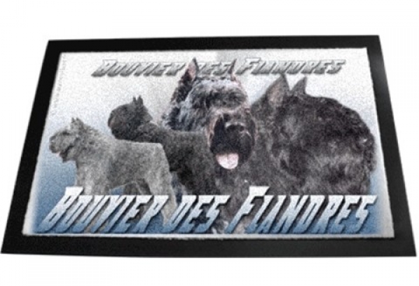 Designer Fussmatte Bouvier des Flandres 1 Flandrischer Treibhund