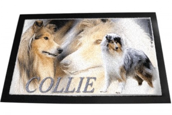 Designer Fussmatte Collie 1 Langhaar