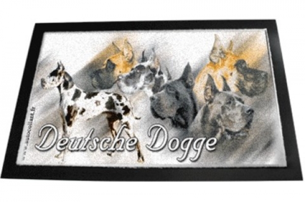 Designer Fussmatte Deutsche Dogge mix 1