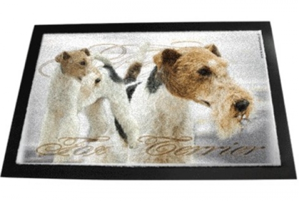 Designer Fussmatte Fox Terrier 1 Drahthaar