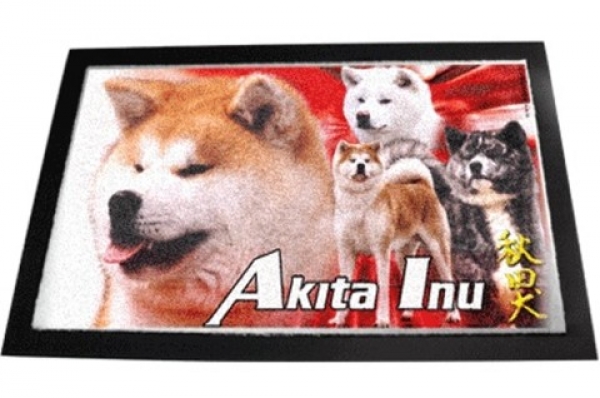 Designer Fussmatte Akita Inu 1 farb mix