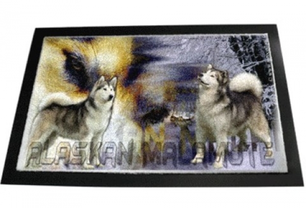 Designer Fussmatte Alaskan Malamute 1