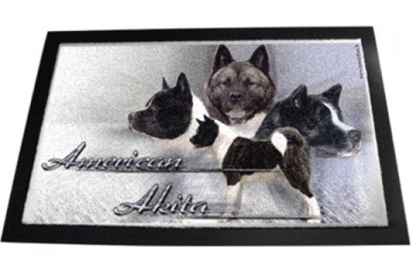 Designer Fussmatte American Akita