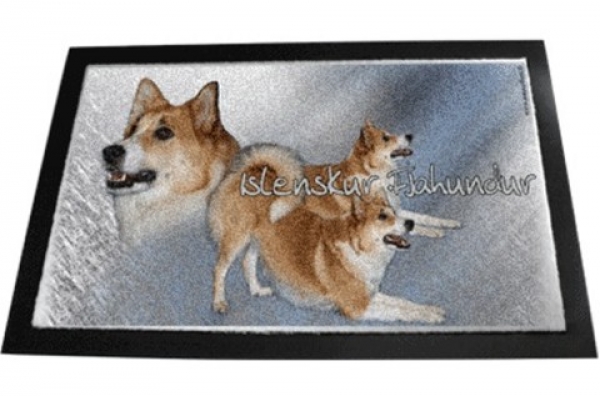 Designer Fussmatte Islandhund