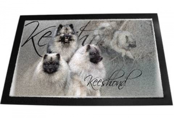 Designer Fussmatte Keeshond Wolfsspitz