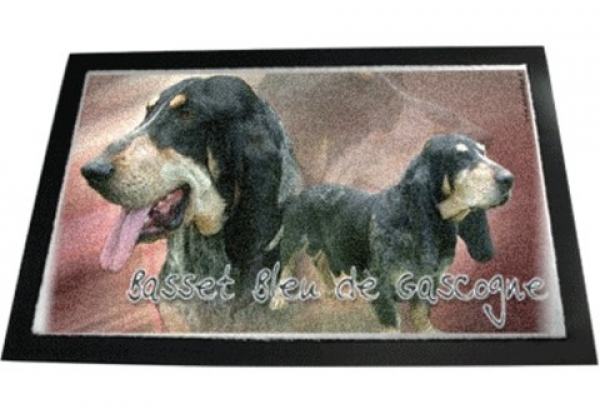 Designer Fussmatte Basset bleu de Gascogne