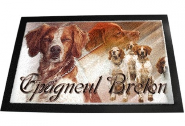 Designer Fussmatte Epagneul Breton / Bretonischer Vorstehhund