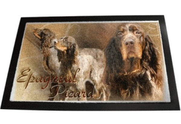 Designer Fussmatte Epagneul Picard / Picardie-Spaniel