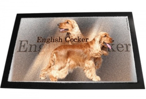 Designer Fussmatte Englisch Cocker Spaniel braun