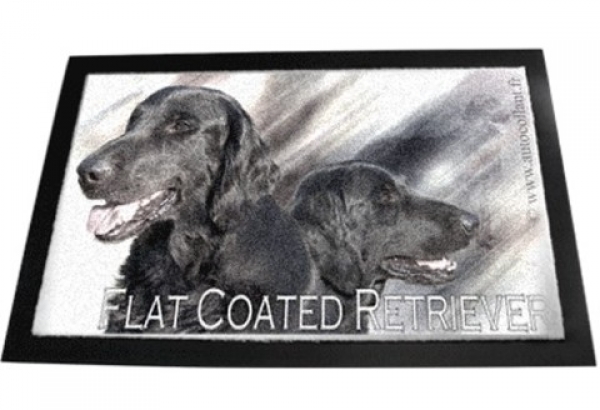 Designer Fussmatte Flat Coated Retriever 1