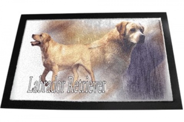 Designer Fussmatte Labrador Retriever gelb / blond 2