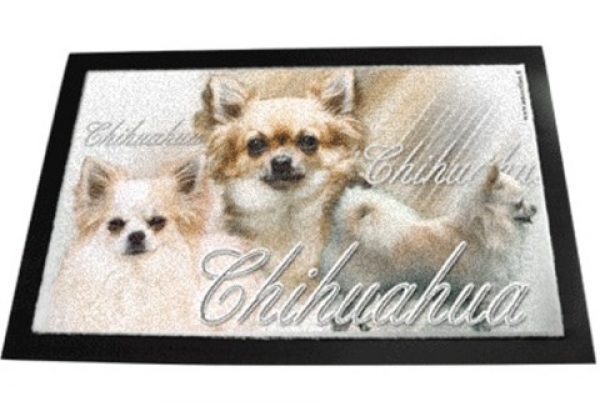 Designer Fussmatte Chihuahua 1 Langhaar