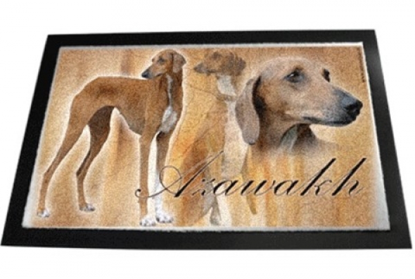 Designer Fussmatte Azawakh 2 Afrikanischer Windhund