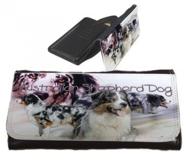 Frauen Geldbörse Brieftasche Australian Shepherd Dog 1
