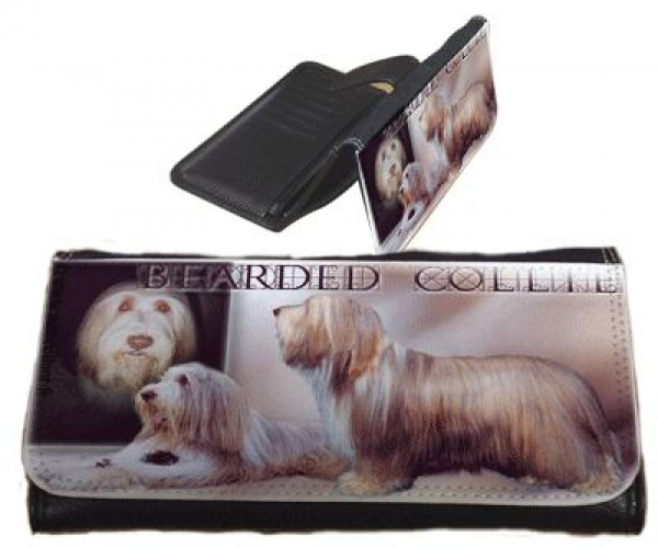 Frauen Geldbörse Brieftasche Bearded Collie 1