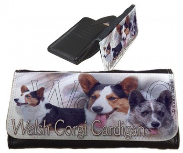 Frauen Geldbörse Brieftasche Welsh Corgi Cardigan