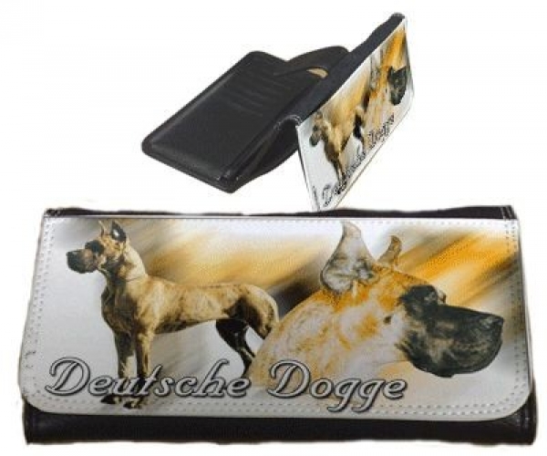 Frauen Geldbörse Brieftasche Deutsche Dogge gelb / gestromt 3