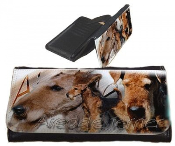 Frauen Geldbörse Brieftasche Airedale Terrier