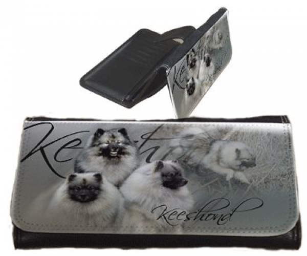 Frauen Geldbörse Brieftasche Keeshond Wolfsspitz
