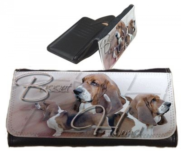 Frauen Geldbörse Brieftasche Basset Hound 1