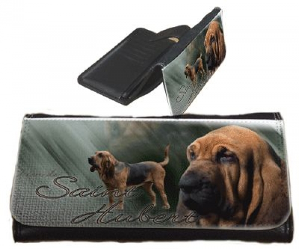 Frauen Geldbörse Brieftasche Bloodhound 1 / Chien de Saint Huber