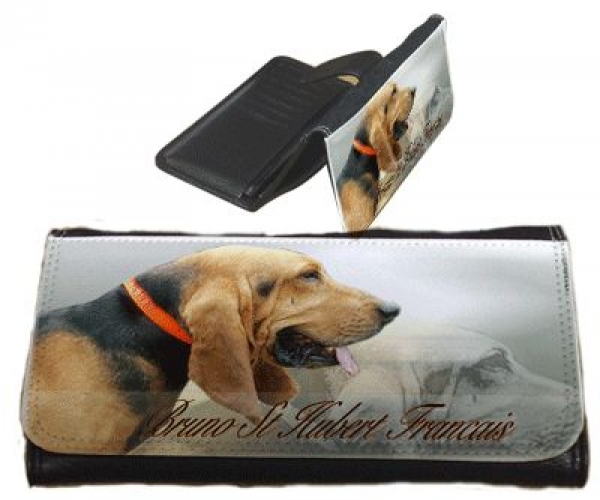 Frauen Geldbörse Brieftasche Bloodhound 2 / Chien de Saint Huber