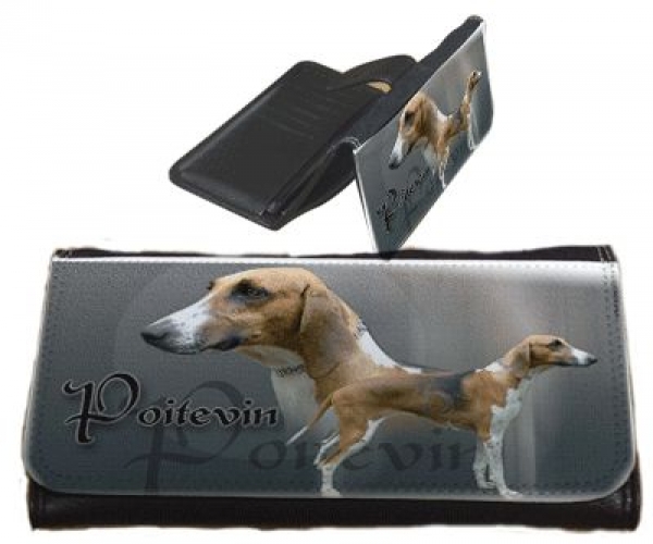 Frauen Geldbörse Brieftasche Poitevin Hund