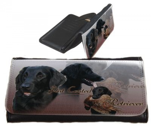 Frauen Geldbörse Brieftasche Flat Coated Retriever 2