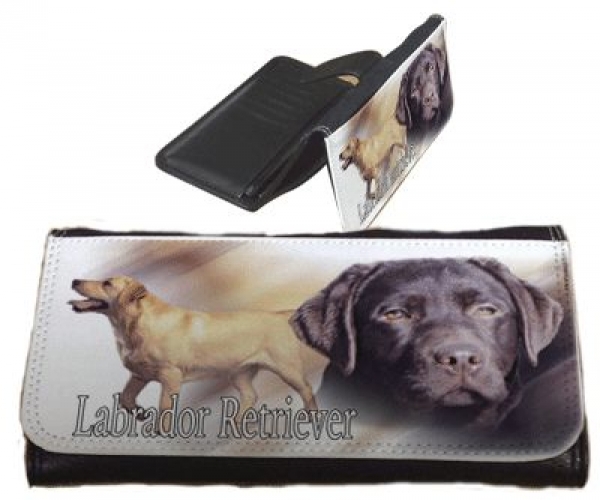 Frauen Geldbörse Brieftasche Labrador Retriever chocolate / brau