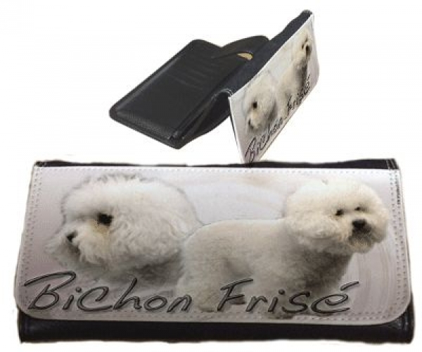 Frauen Geldbörse Brieftasche Bichon Frise / Gelockter Bichon