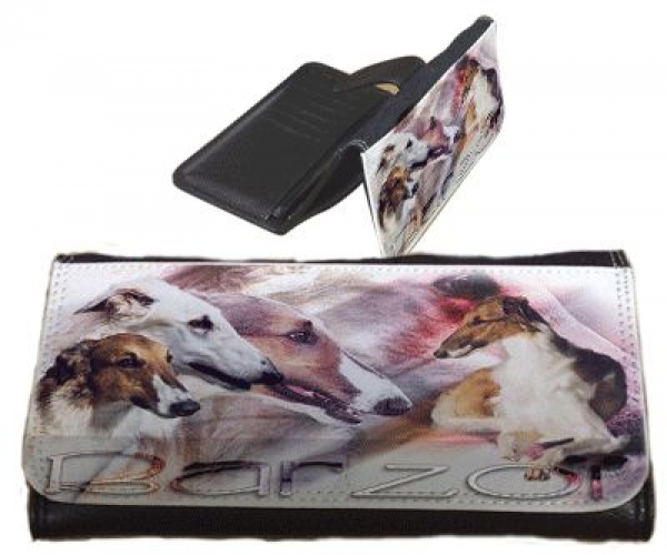 Frauen Geldbörse Brieftasche Barsoi / Russischer Windhund