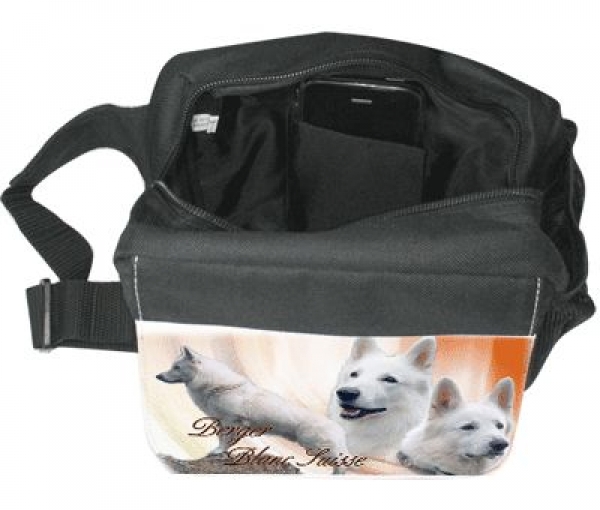 Gürteltasche / Bauchtasche weisser Schweizer Schäferhund 1